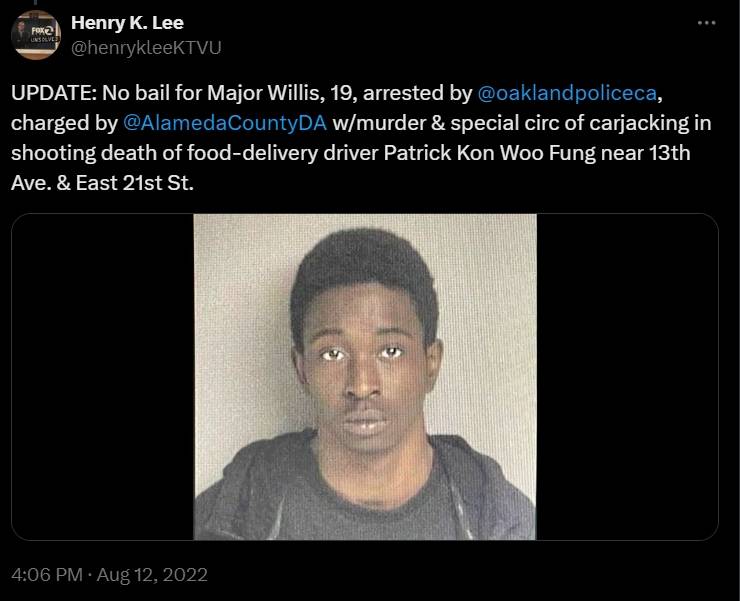 カリフォルニアで中国系アメリカ人の配達ドライバーが強盗に遭い殺害される、アフリカ系アメリカ人の男性は軽傷